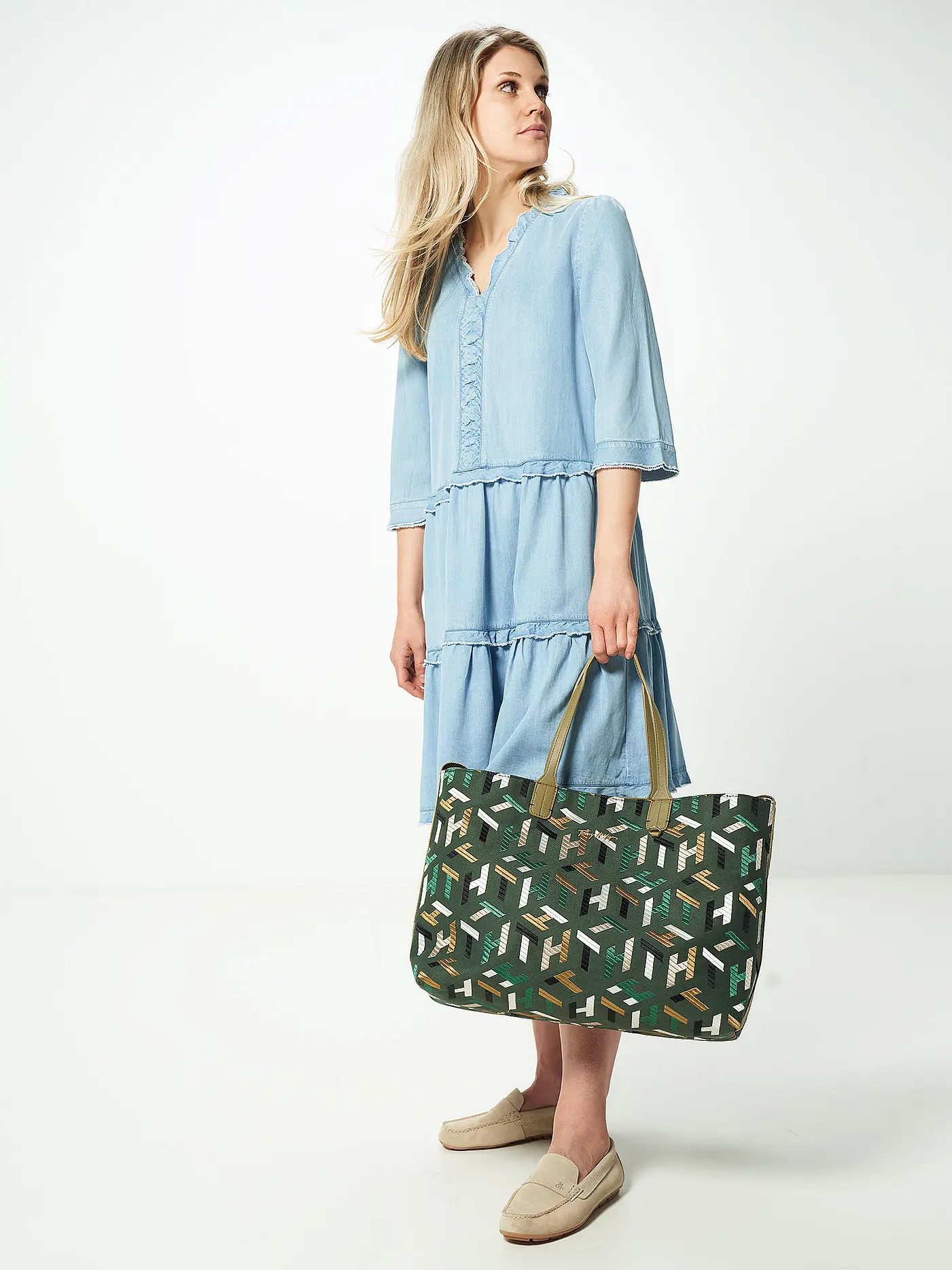 TOMMY HILFIGER | Tasche - Shopper Iconic Tote Mono | grün